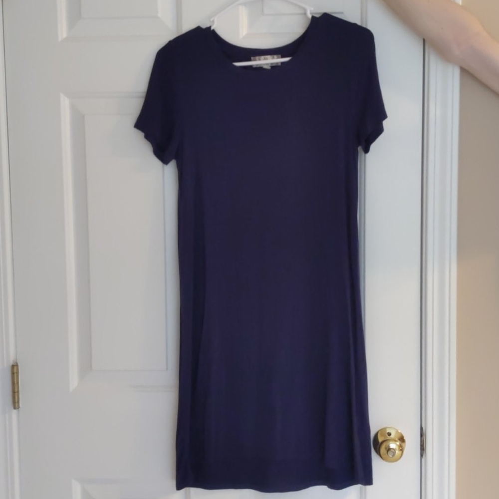 Simple Navy Shift Dress